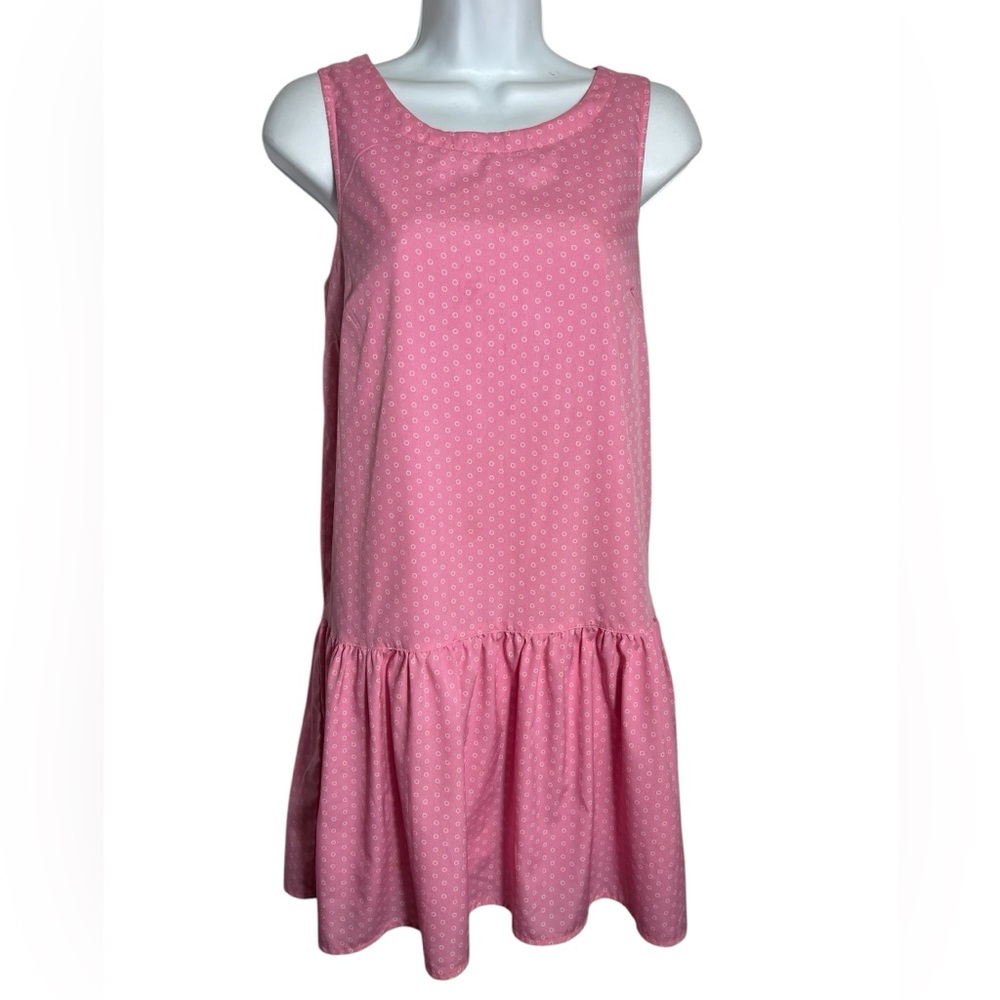 US POLO ASSN dress size medium pink polka dot sleeveless summer dress 🩷🩷